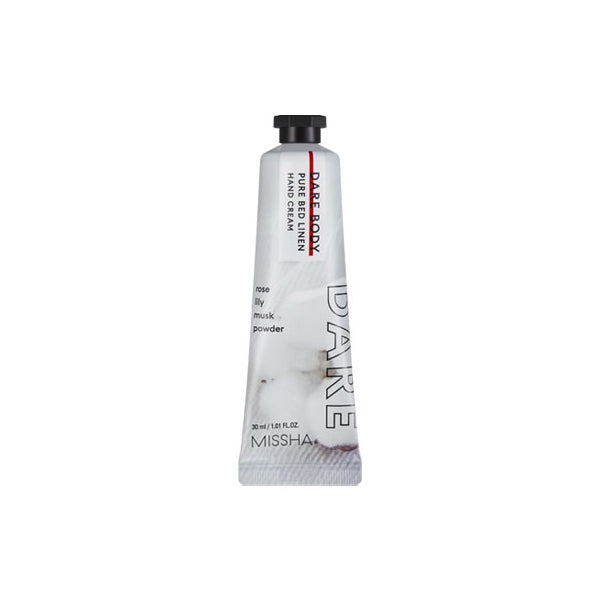 Wholesale Deal MISSHA - Dare Body Hand Cream - 30ml - Pure Bed Linen | Carsha