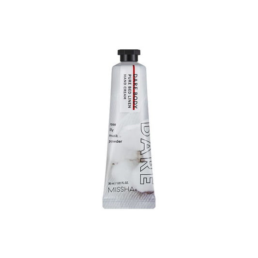 Wholesale Deal MISSHA - Dare Body Hand Cream - 30ml - Pure Bed Linen | Carsha