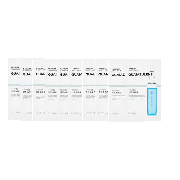 Wholesale MISSHA - Mascure Solution Sheet Mask - Guaiazulene 10pcs Set | Carsha
