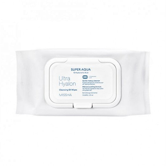 Wholesale Deal MISSHA - Super Aqua Ultra Hyalron Cleansing Oil Wipes Jumbo Size - 1pack 70pcs | Carsha