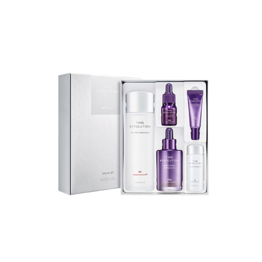 Wholesale Deal MISSHA - Time Revolution 5X Bestseller Special Set Essence 150ml, Ampoule 50ml; Gift Essence 30ml, Ampoule 10ml,... | Carsha