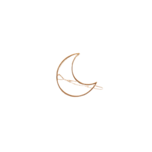 Wholesale MsBlossom - Wirework Hair Clip - 1pc - Moon | Carsha