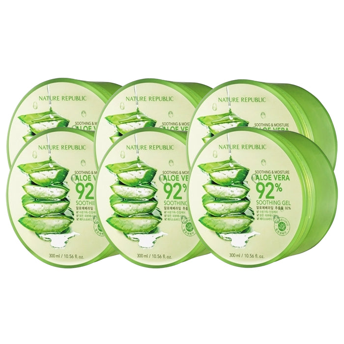 Wholesale NATURE REPUBLIC - Soothing & Moisture Aloe Vera 92% Soothing Gel 6ea Set | Carsha