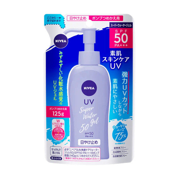 Wholesale Deal NIVEA Japan - UV Super Water Gel SPF50 PA+++ Refill - 125g | Carsha