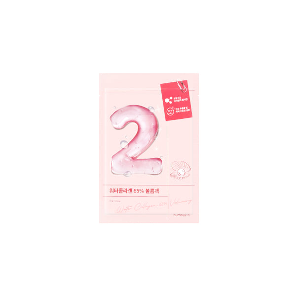 Wholesale Deal numbuzin - No.2 Water Collagen 65% Voluming Sheet Mask - 33g*1pc | Carsha