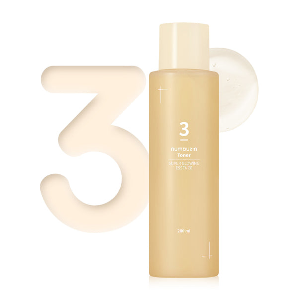 Wholesale numbuzin - No.3 Super Glowing Essence Toner - 200ml | Carsha