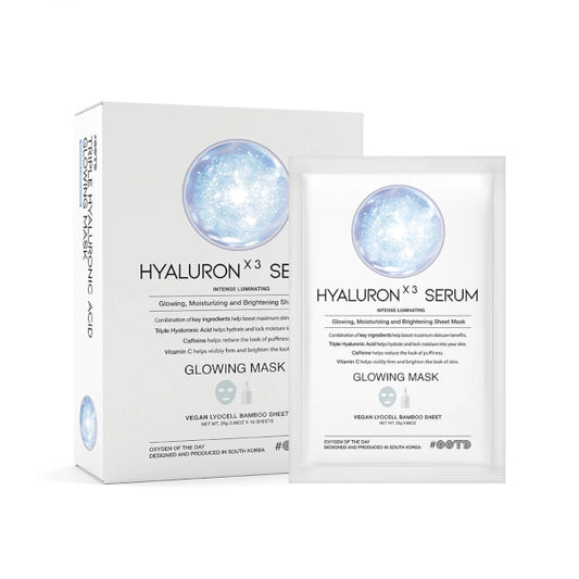 Wholesale "#OOTD - Triple Hyaluron Acid Serum Glowing Mask - 10ea" | Carsha