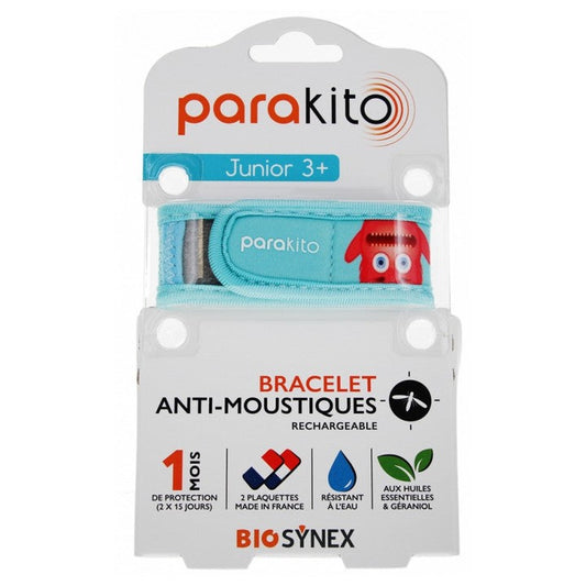 Braccialetto repellente per zanzare ricaricabile Parakito Junior 3+ Monsters