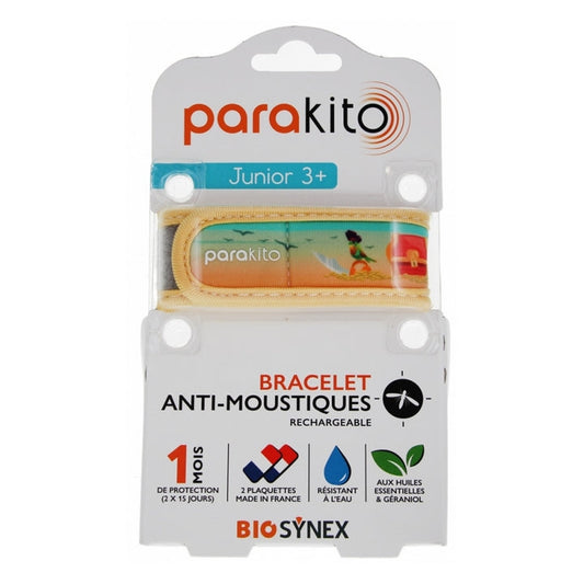 Braccialetto repellente per zanzare ricaricabile Parakito Junior 3+ Pirates