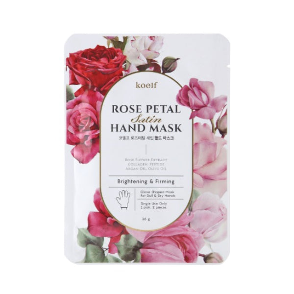 Wholesale Deal PETITFEE - Koelf Rose Petal Satin Hand Mask - 6g X 1pc | Carsha