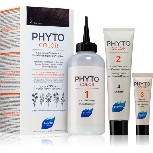 Wholesale Phyto Color Colorazione Permanente Arricchita con Pigmenti Vegetali 4 Castagno | Carsha