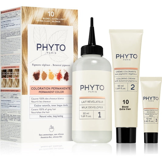 Wholesale Phyto Color Colorazione Permanente Arricchita con Pigmenti Vegetali 10 Biondo Extra Chiaro | Carsha
