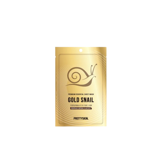 PRETTYSKIN - Premium Essential Sheet Mask Gold Snail - 10pcs