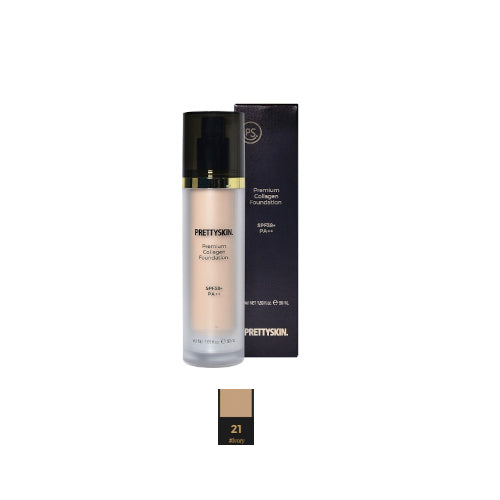 Wholesale PRETTYSKIN - Premium Collagen Foundation - 50ml - 21 Ivory | Carsha