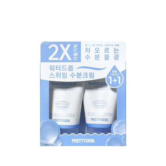 Wholesale PRETTYSKIN - Waterdrop Swimming Moisturizing Cream Special Set - 100ml + 100ml | Carsha