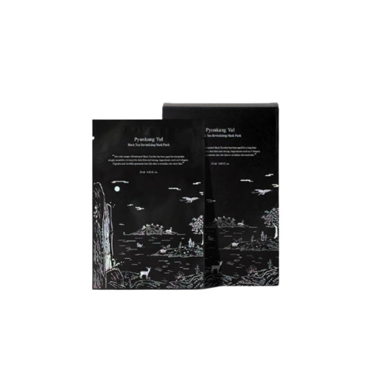 Wholesale Deal Pyunkang Yul - Black Tea Revitalizing Mask Pack - 10pcs | Carsha