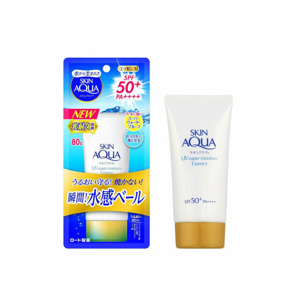 Wholesale Deal Rohto Mentholatum - Skin Aqua Super Moisture Essence Sunscreen SPF50+/PA++++ - 80g - White | Carsha