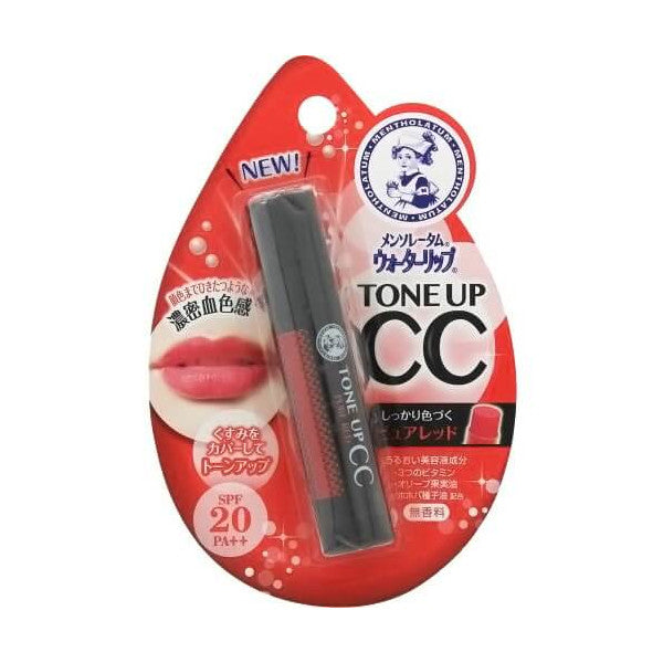 Wholesale Deal Rohto Mentholatum - Water Lip Tone Up CC SPF 20 PA++ - 4.5g - Pure Red | Carsha
