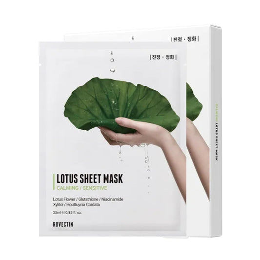 Wholesale ROVECTIN - Lotus Sheet Mask - 5pcs | Carsha