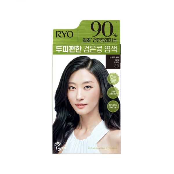 Wholesale Ryo Hair - Vegan Hair Dye Cream - 120g - 3.0 Soft Black | Carsha