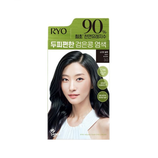 Wholesale Ryo Hair - Vegan Hair Dye Cream - 120g - 3.0 Soft Black | Carsha