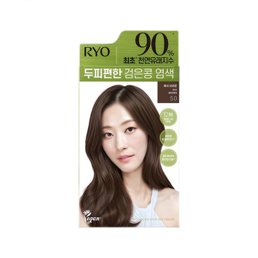 Wholesale Ryo Hair - Vegan Hair Dye Cream - 120g - 5.0 Ash Brown | Carsha