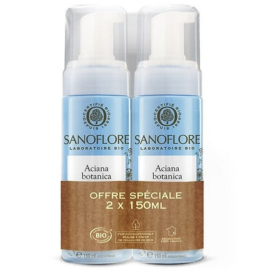 Wholesale Sanoflora Aciana Botanica - Schiuma Detergente BIO 2x150 ml Lotto × 2 | Carsha