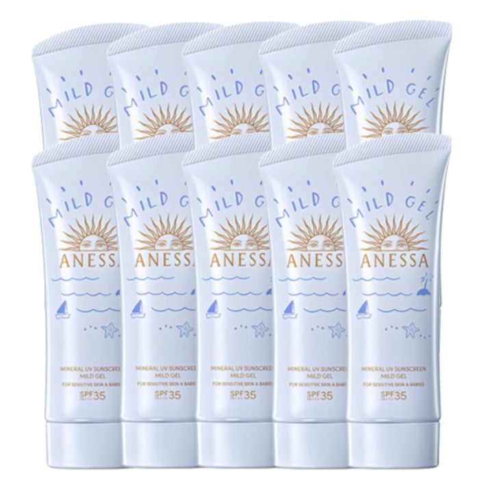 Wholesale Shiseido Anessa Moisture UV Sunscreen Mild Gel SPF35 PA+++ - 90g 10ea Set | Carsha