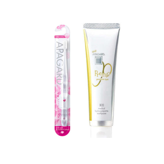 Wholesale APAGARD - Premio Toothpaste - 105g 1ea + APAGARD - Crystal Toothbrush - 1pc - Random Color 1ea Set | Carsha