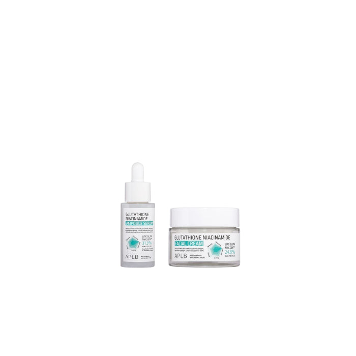 Wholesale APLB - Glutathione Niacinamide Ampoule Serum - 40ml 1ea + Glutathione Niacinamide Facial Cream - 55ml 1ea Set | Carsha