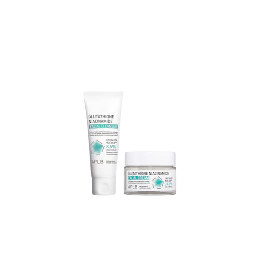 Wholesale APLB - Glutathione Niacinamide Facial Cream - 55ml 1ea + Glutathione Niacinamide Facial Cleanser - 80ml 1ea Set | Carsha