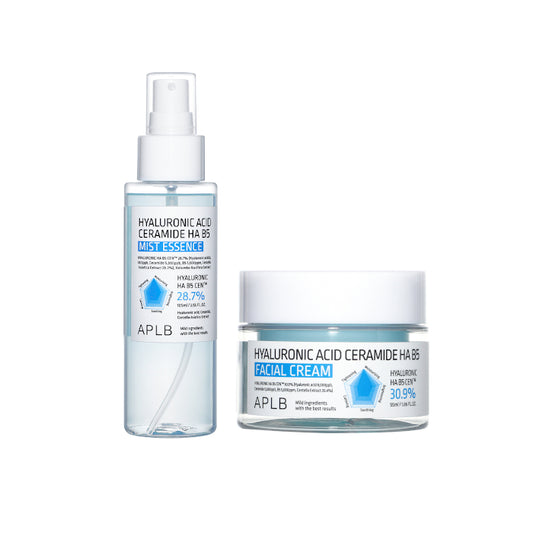 Wholesale APLB - Hyaluronic Acid Ceramide HA B5 Facial Cream - 55ml 1ea + Mist Essence - 105ml 1ea Set | Carsha