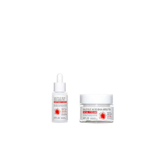 Wholesale APLB - Salicylic Acid BHA Arbutin Ampoule Serum - 40ml 1ea + Facial Cream - 55ml 1ea Set | Carsha