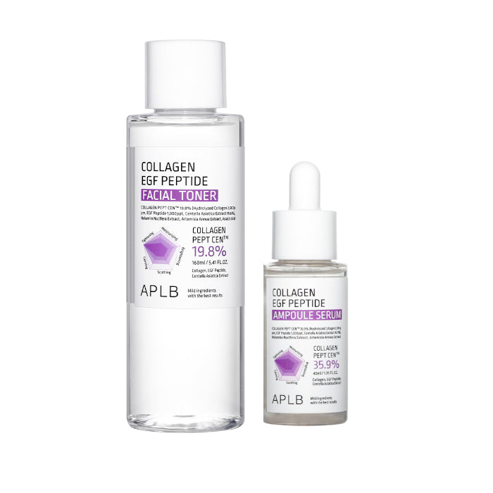 Wholesale APLB - Collagen EGF Peptide Ampoule Serum - 40ml 1ea + Facial Toner - 160ml 1ea Set | Carsha