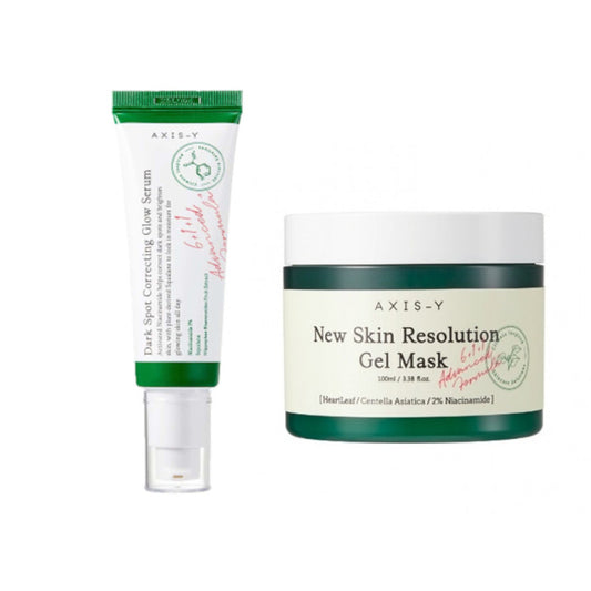 Wholesale DEAL AXIS-Y Dark Spot Correcting Glow Serum X New Skin Resolution Gel Mask | Carsha