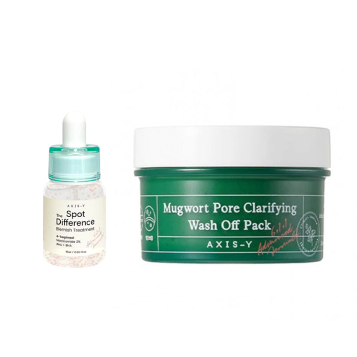 Wholesale DEAL AXIS-Y Mugwort Pore Clarifying Wash Off Pack X Spot The Difference Blemish Treatment | Carsha