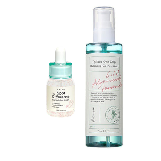 Wholesale AXIS-Y Quinoa One Step Balanced Gel Cleanser X Spot The Difference Blemish Treatment | Carsha