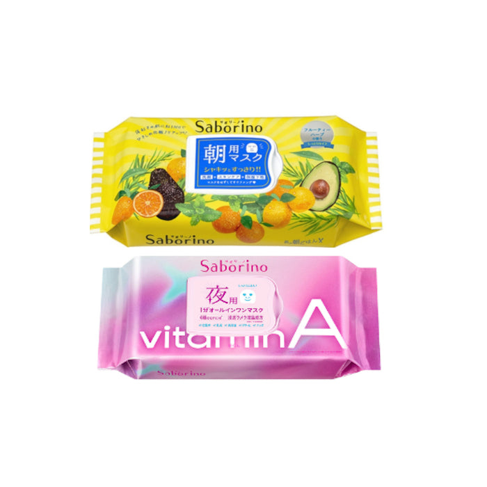 Wholesale BCL - Saborino Morning Mask - Fruity Herbal - 32pc 1ea & BCL - Saborino Good Night Mask - 30 pc - Vitamin A 1ea | Carsha