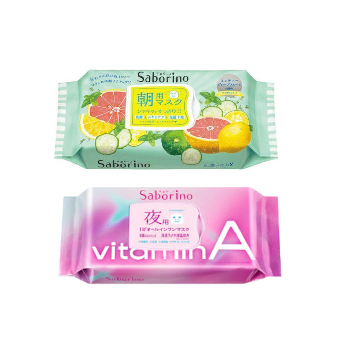 Wholesale BCL - Saborino Morning Mask - Grapefruit - 32pc 1ea & BCL - Saborino Good Night Mask - 30 pc - Vitamin A 1ea | Carsha
