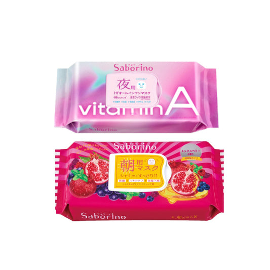 Wholesale BCL - Saborino Morning Mask - Mixed Berries - 28pc 1ea & BCL - Saborino Good Night Mask - 30 pc - Vitamin A 1ea | Carsha