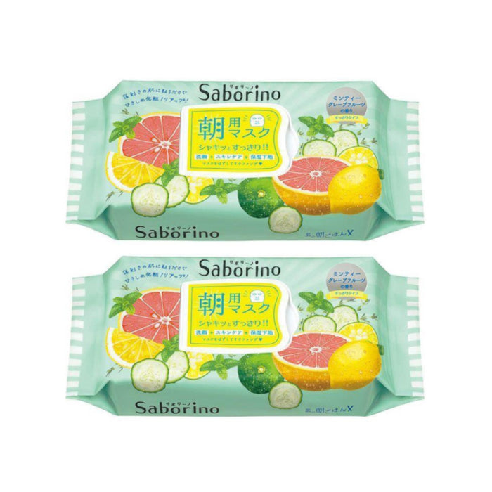 BCL - Saborino Morning Mask - Grapefruit - 32pc (2ea) Set