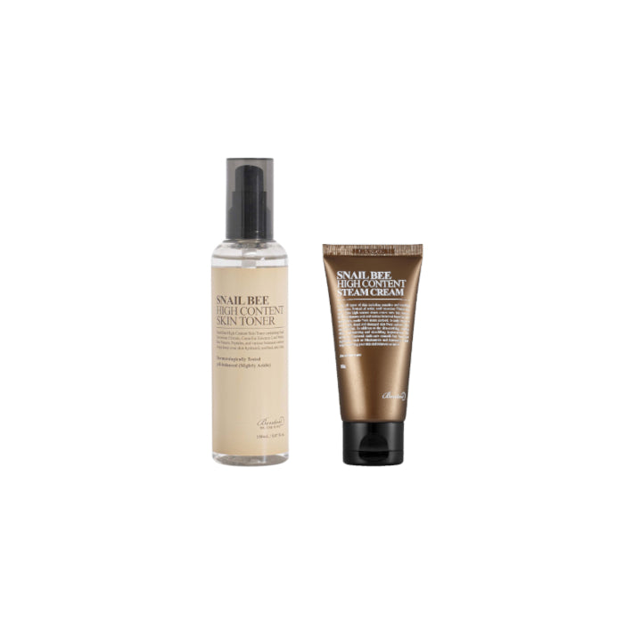Wholesale Benton - Snail Bee High Content Skin Toner - 150ml 1ea + Steam Cream - 50g 1ea Set | Carsha
