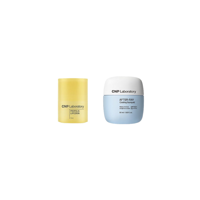 Wholesale CNP LABORATORY - After-Ray Cooling Sunquid SPF50+ PA++++ 50ml 1ea + Propolis Lipcerin? 15ml 1ea Set | Carsha
