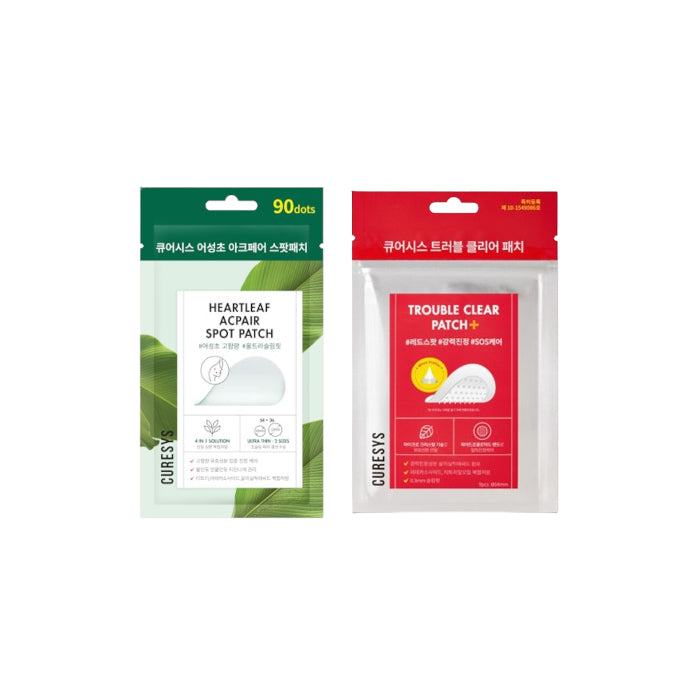 Wholesale CURESYS - Trouble Clear Needle Patch - 9 Patches + Heartleaf Acpair Spot Patch - 90 Patches Set | Carsha