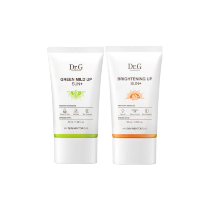 Wholesale Dr.G Brightening Up Sun+ SPF50+ PA+++ - 50ml + Green Mild Up Sun+ SPF50+ PA++++ - 50ml 1ea Set | Carsha