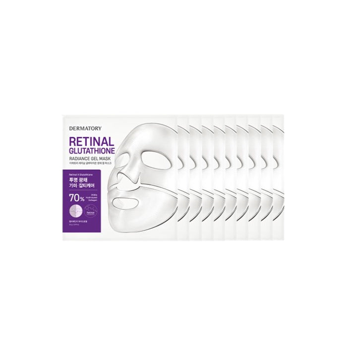 Wholesale Dermatory - Retinal Glutathione Radiance Gel Mask 10ea Set | Carsha