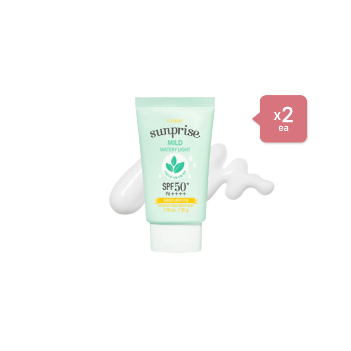 Wholesale Deal ETUDE - Sunprise Mild Watery Light Sunscreen SPF 50+ PA++++ - 50g 2ea Set | Carsha