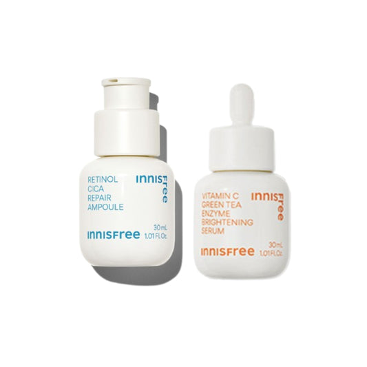 Wholesale innisfree - Vitamin C Green Tea Enzyme Brightening Serum - 30ml 1ea X Retinol Cica Repair Ampoule - 30ml 1ea | Carsha