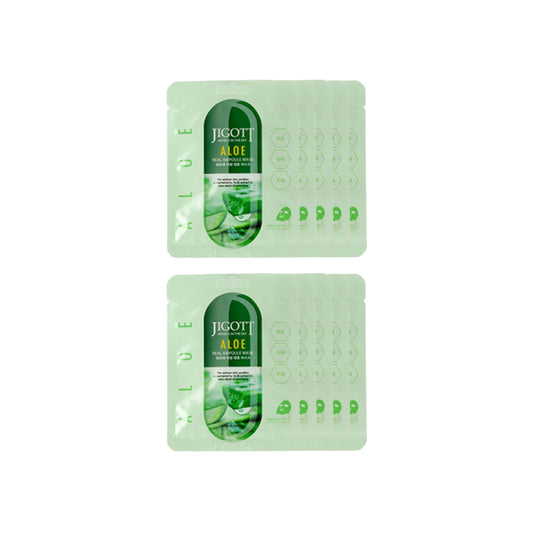 Wholesale Jigott - Real Ampoule Mask Aloe - 10pcs Set | Carsha