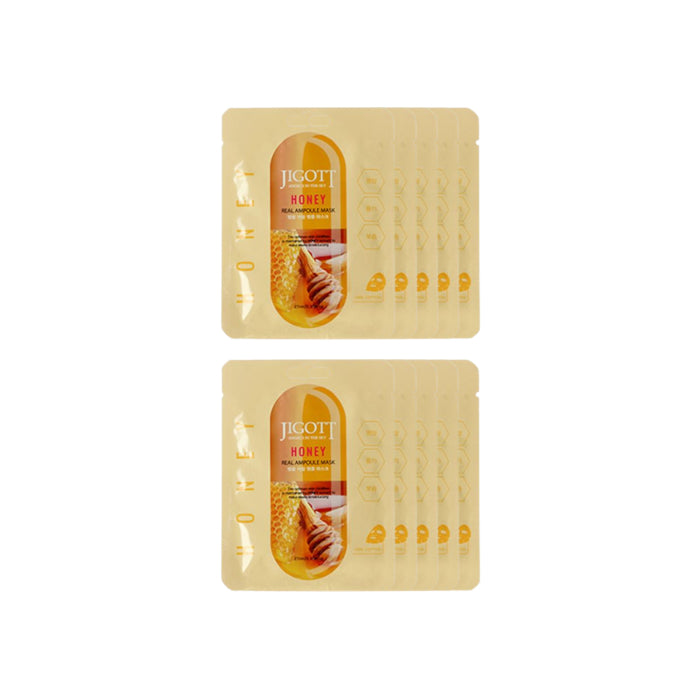 Wholesale Jigott - Real Ampoule Mask Honey - 10pcs Set | Carsha